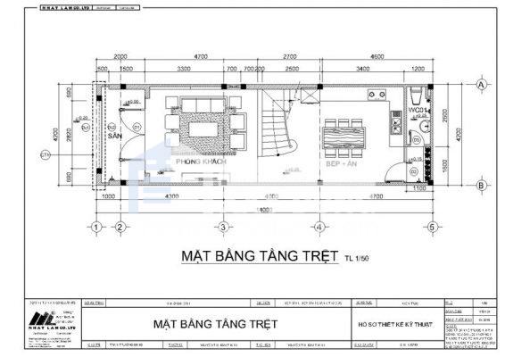 Tham khảo bản vẽ mặt bằng tầng trệt